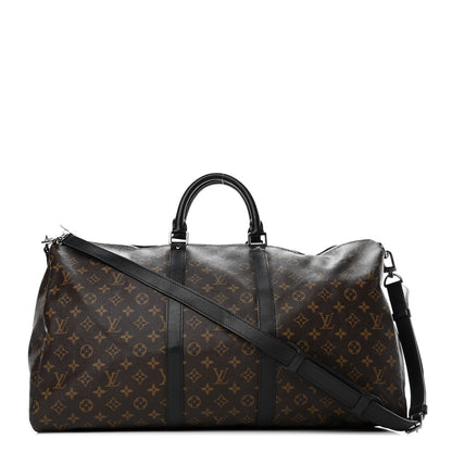 Louis Vuitton Monogram Macassar Keepall Bandouliere 55 1 of 7