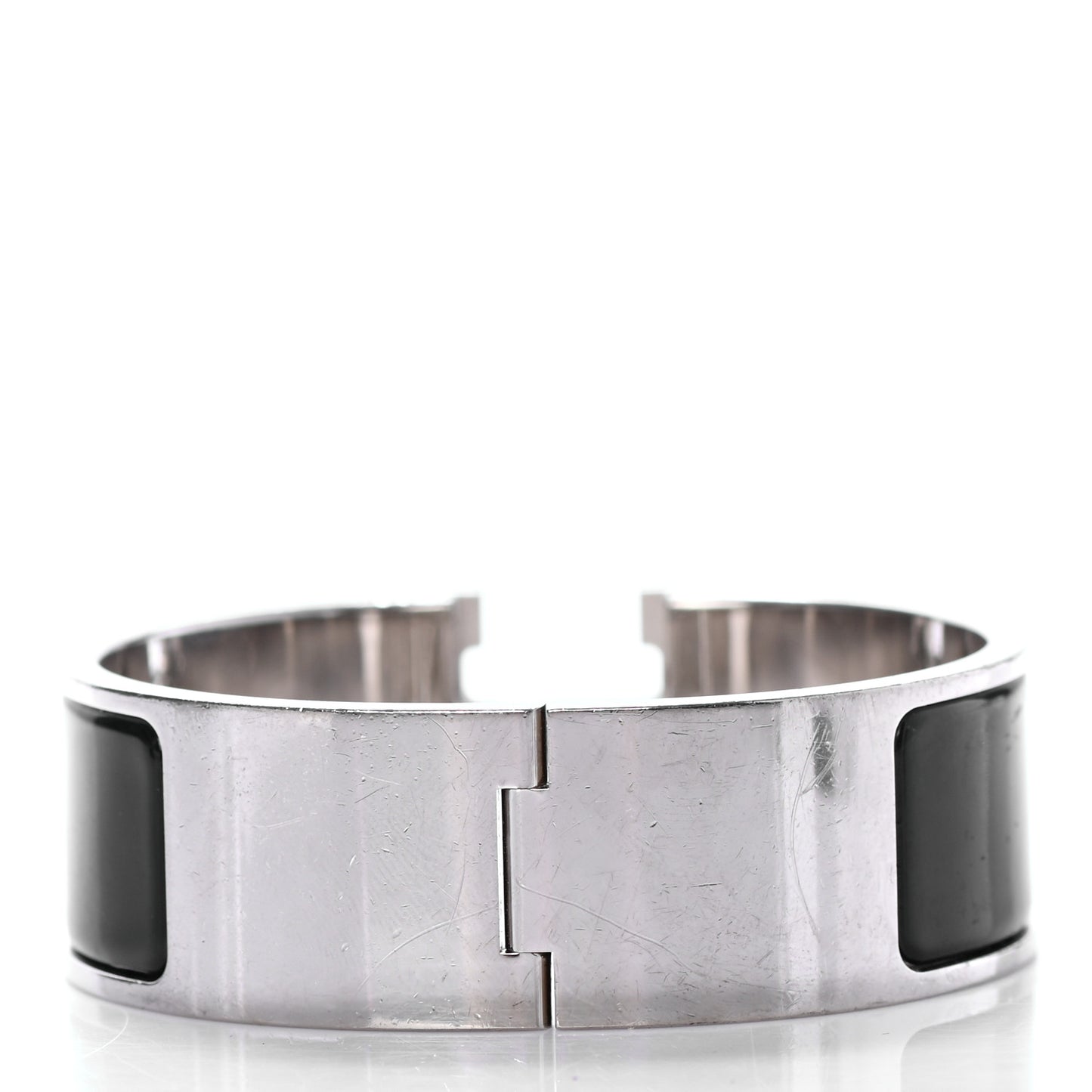 Enamel Wide Clic Clac H Bracelet PM Black