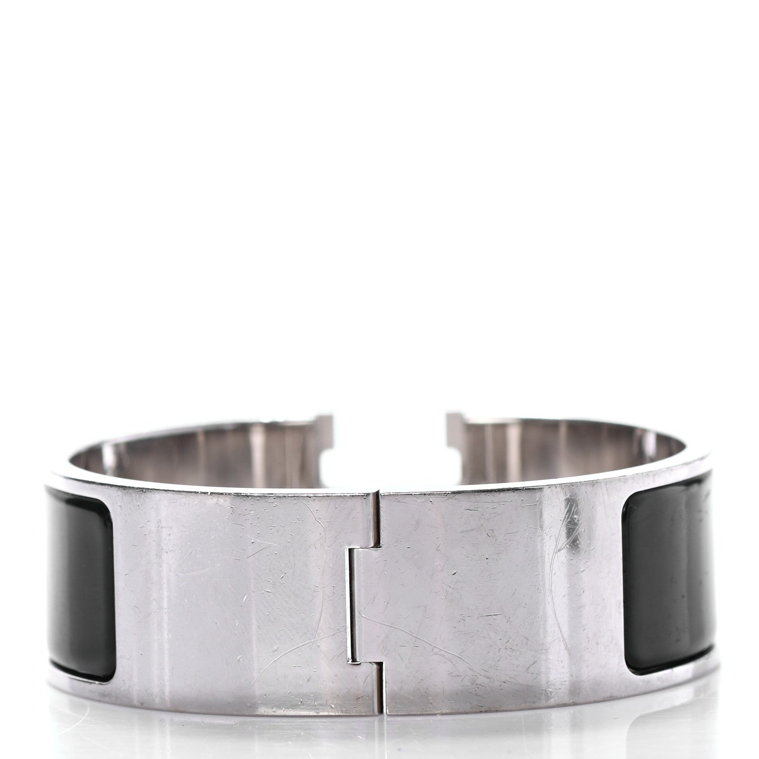 Hermes Enamel Wide Clic Clac H Bracelet PM Black 2 of 5