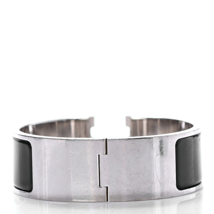 Hermes Enamel Wide Clic Clac H Bracelet PM Black 2 of 5