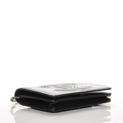 Chanel Patent Strass Wallet On Chain WOC Black 4 of 8