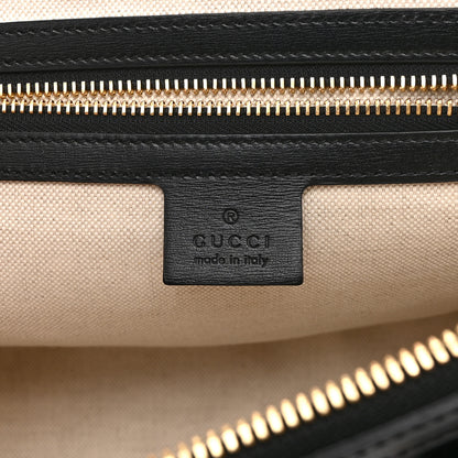 Gucci Boarded Plutone Calfskin Small Horsebit 1955 Top Handle Bag Black 6 of 11