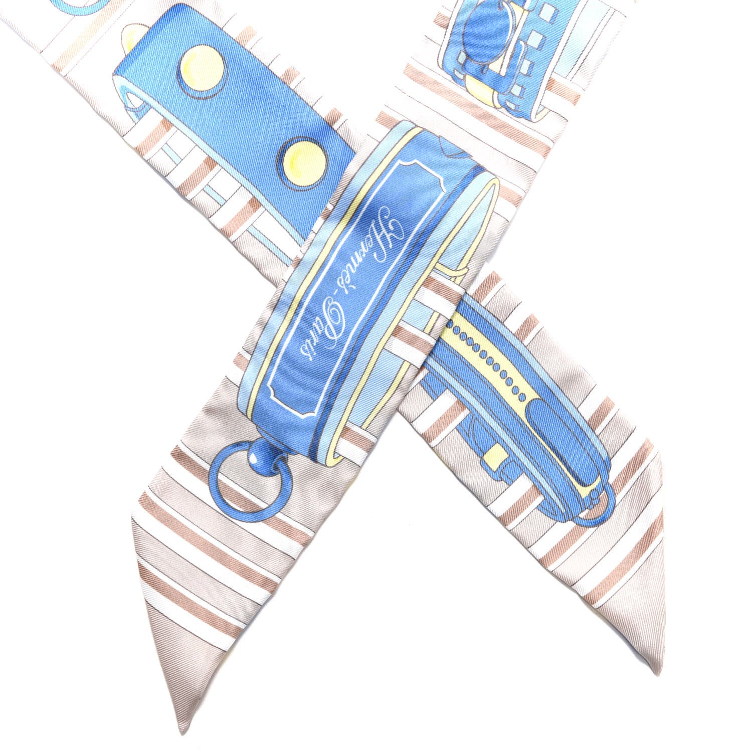 Hermes Silk Colliers De Chiens Remix Twilly 3 of 3
