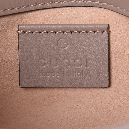 Gucci Calfskin Matelasse Super Mini GG Marmont Shoulder Bag Porcelain Rose 8 of 10