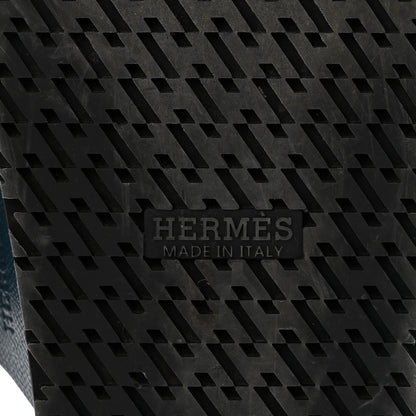Hermes Epsom Mens Chypre Sandals 43 Bleu Canard 7 of 12
