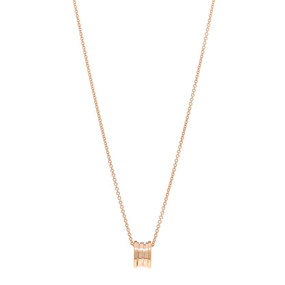 Bulgari 18K Rose Gold B.Zero1 Pendant Necklace 1 of 5