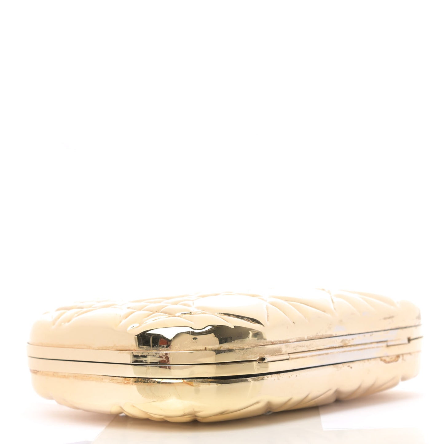 Metal Cannage Clutch Bag Gold