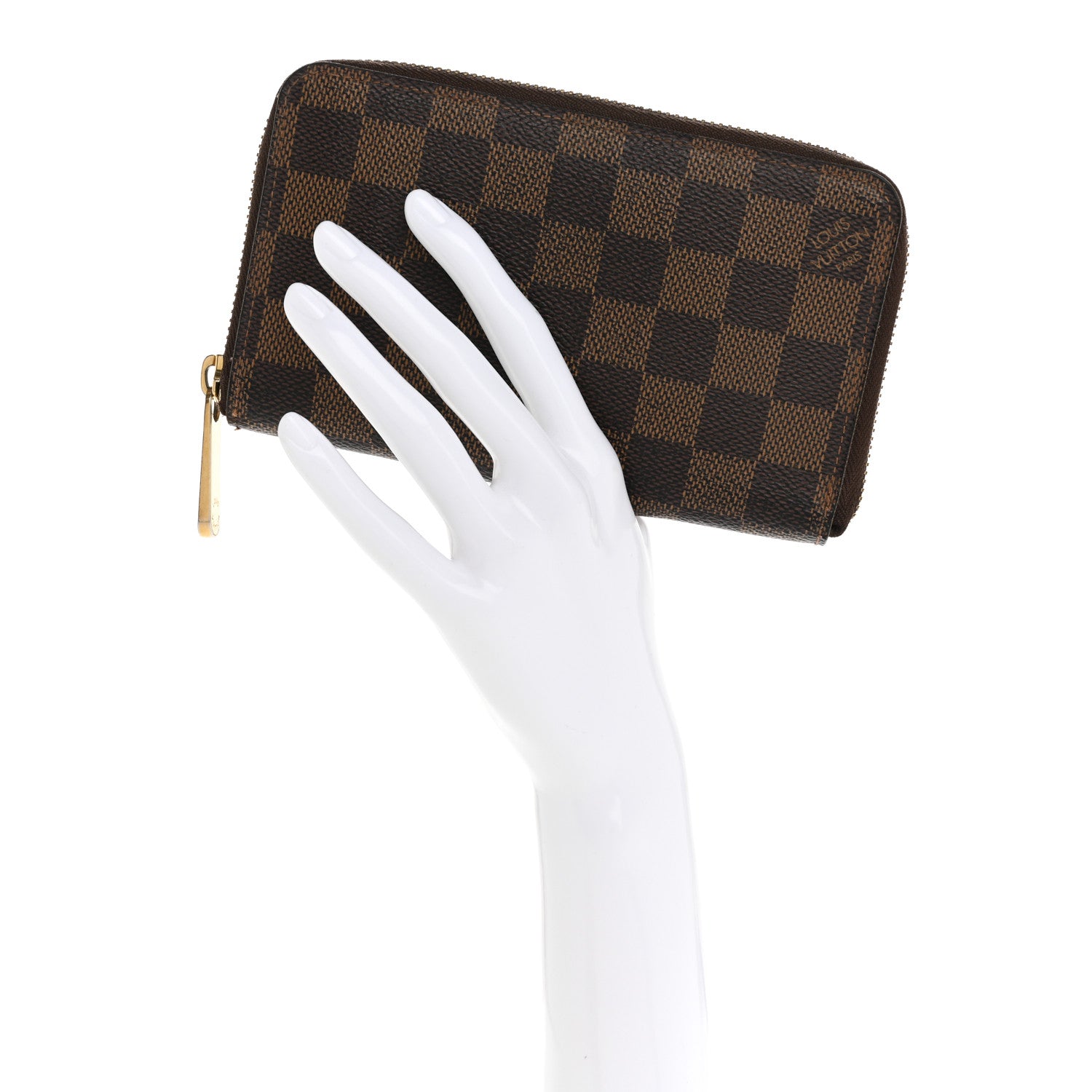 Louis Vuitton Damier Ebene Zippy Compact Wallet 2 of 13
