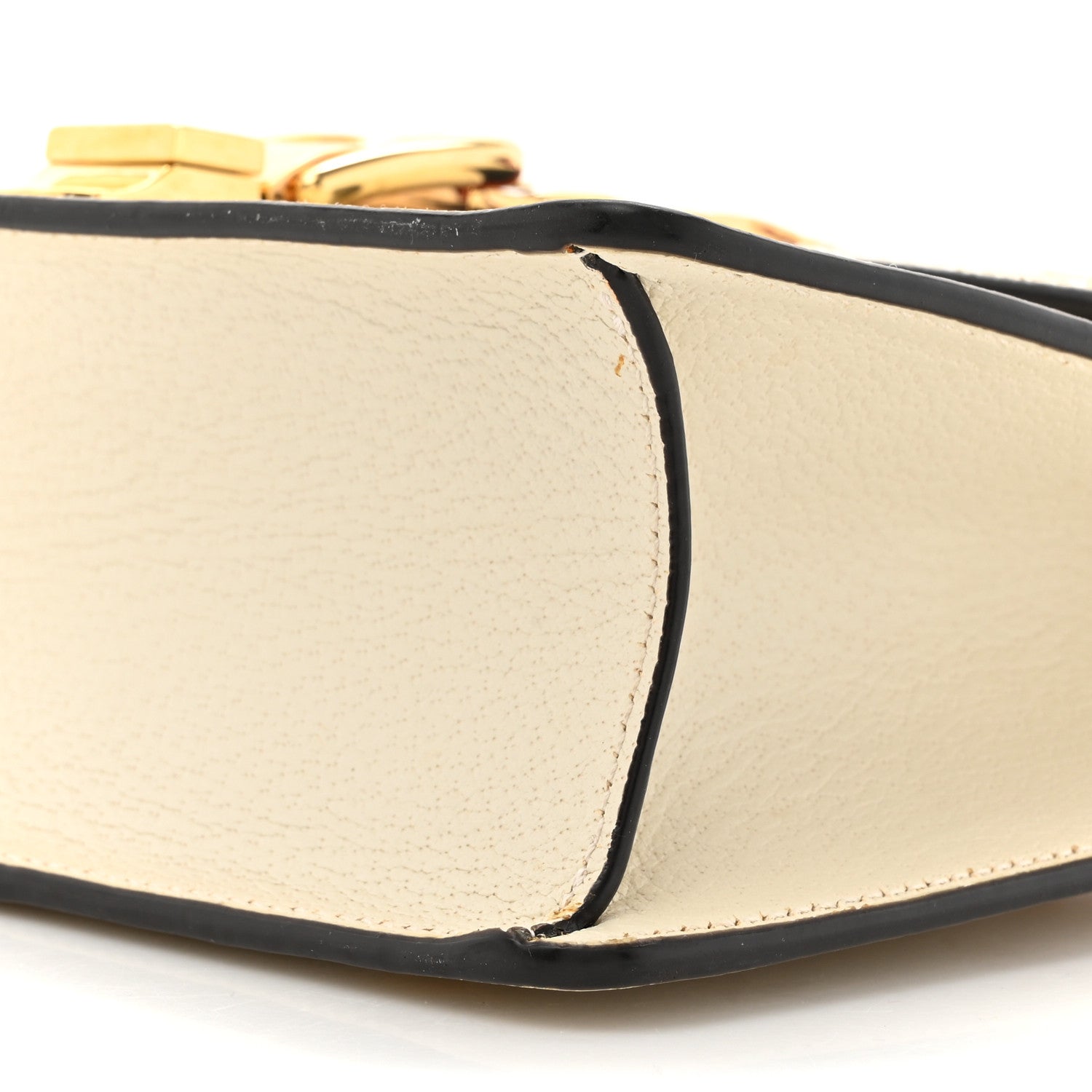 Gucci Textured Calfskin Bee Star Print Small Sylvie Shoulder Bag Mystic White 10 of 15