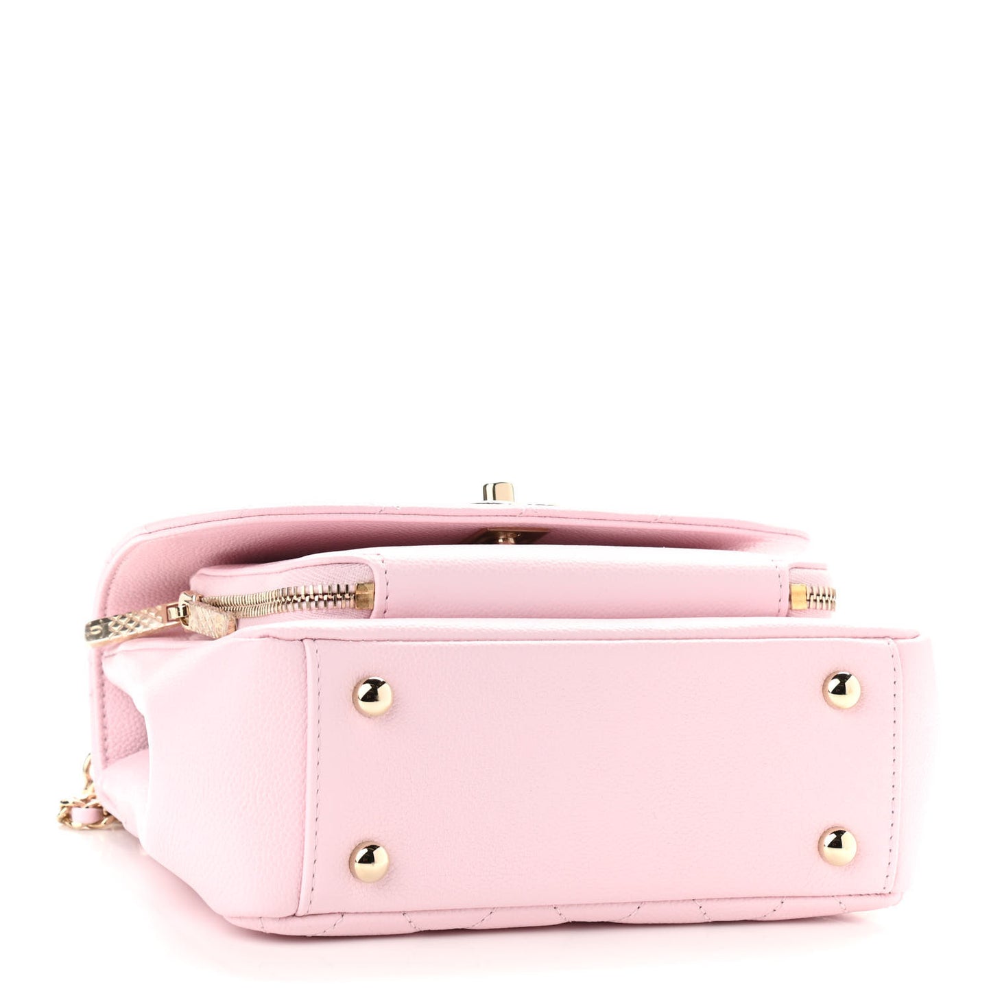 Caviar Quilted Mini Business Affinity Flap Light Pink