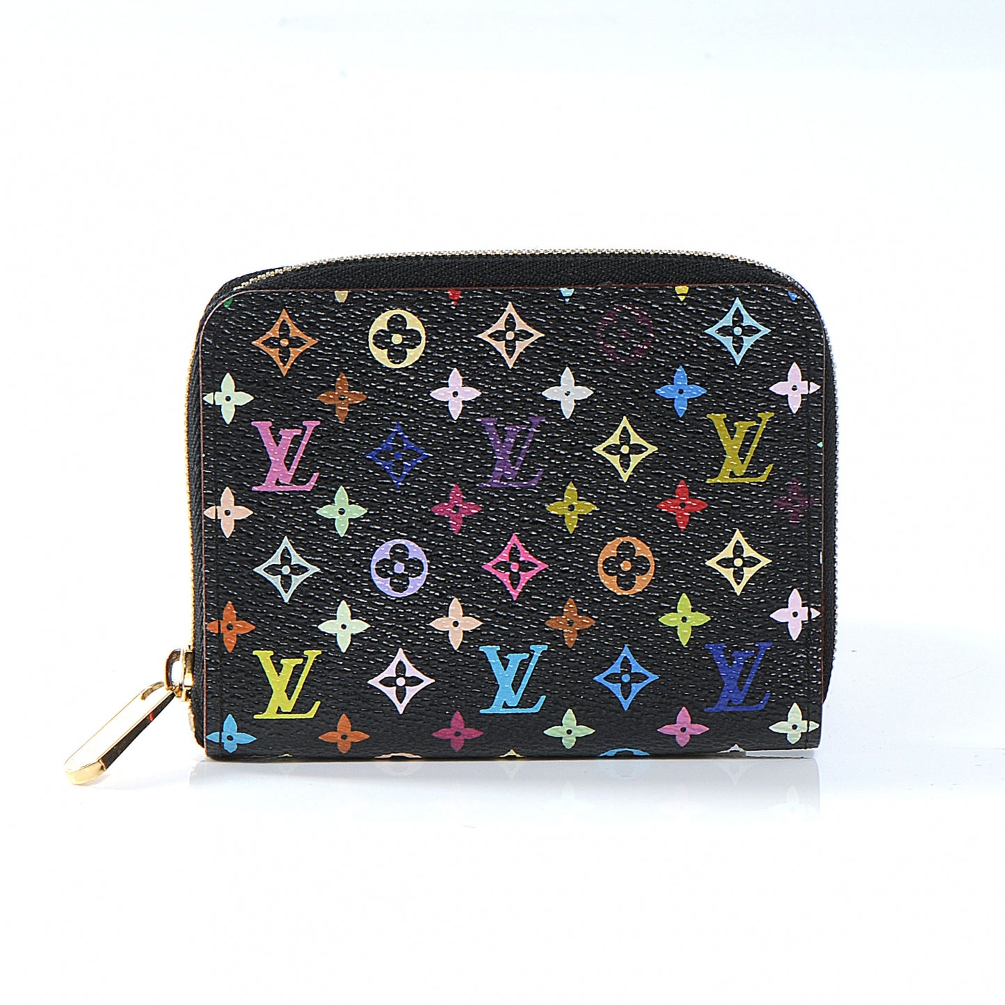 Monogram Multicolor Zippy Coin Purse Black