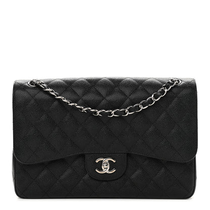 Chanel Caviar Quilted Jumbo Double Flap Black 1 of 10