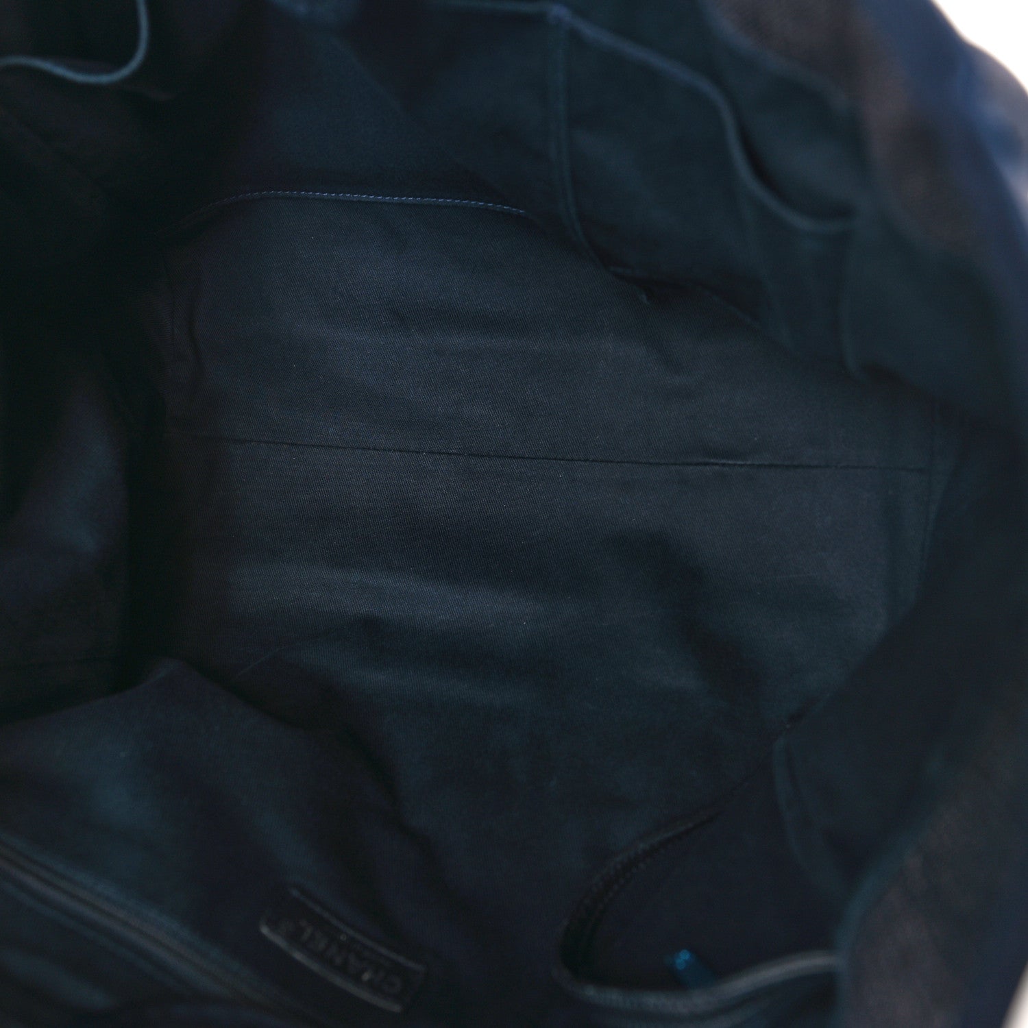 Chanel Denim Large Deauville Tote Dark Blue 5 of 10