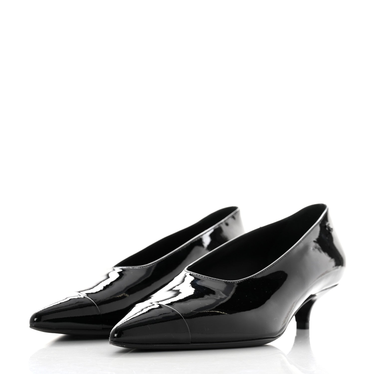 Chanel Patent Pumps 39.5 Black 3 of 9