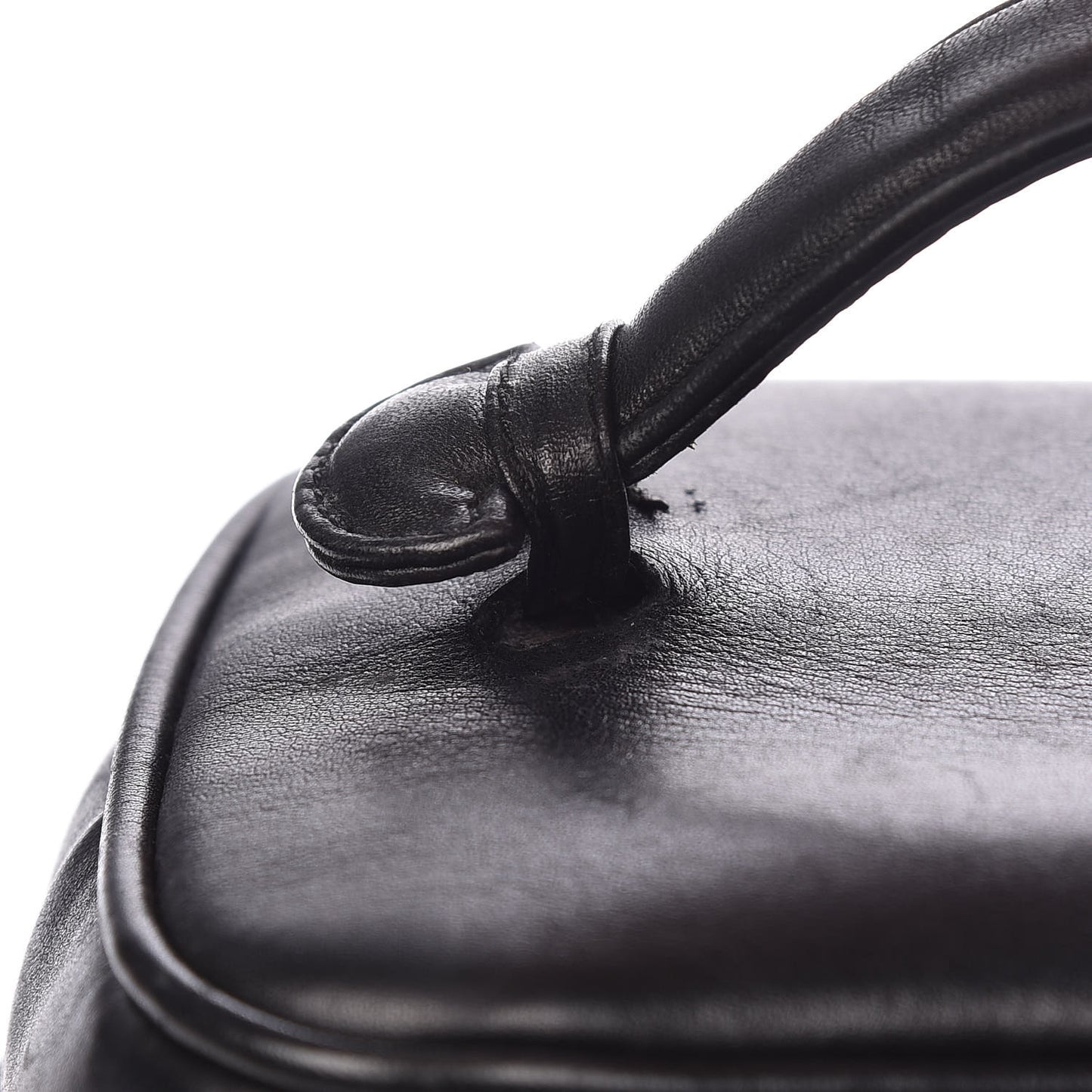Lambskin Vanity Cosmetic Case Black