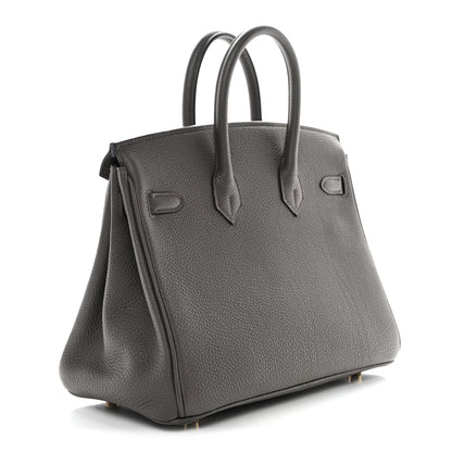 Hermes Togo Birkin 25 Etain 3 of 10