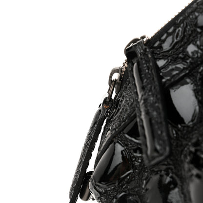 Givenchy Patent Crocodile Embossed Large Nightingale Black 11 of 11