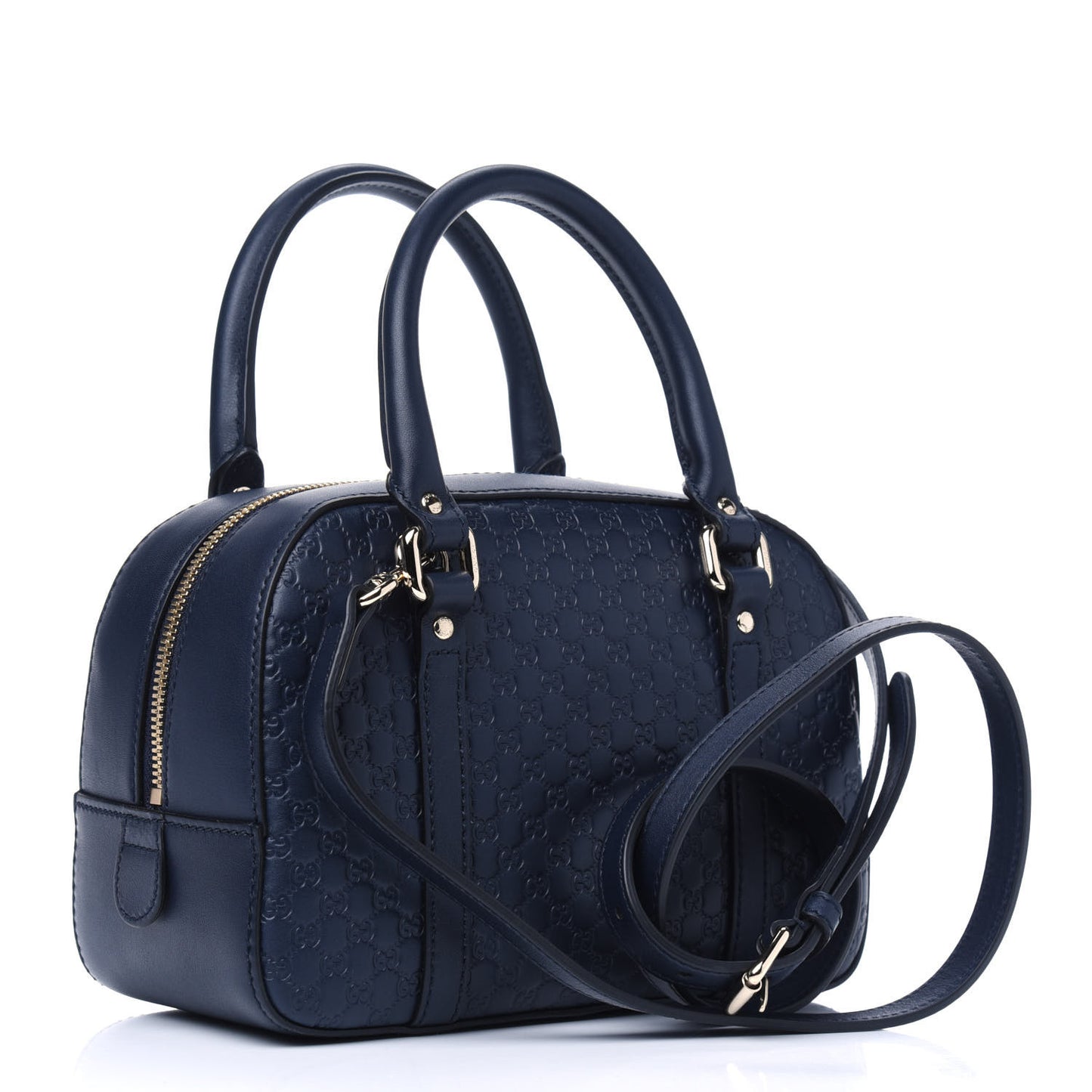 Soft Microguccissima Small Crossbody Bag Blue
