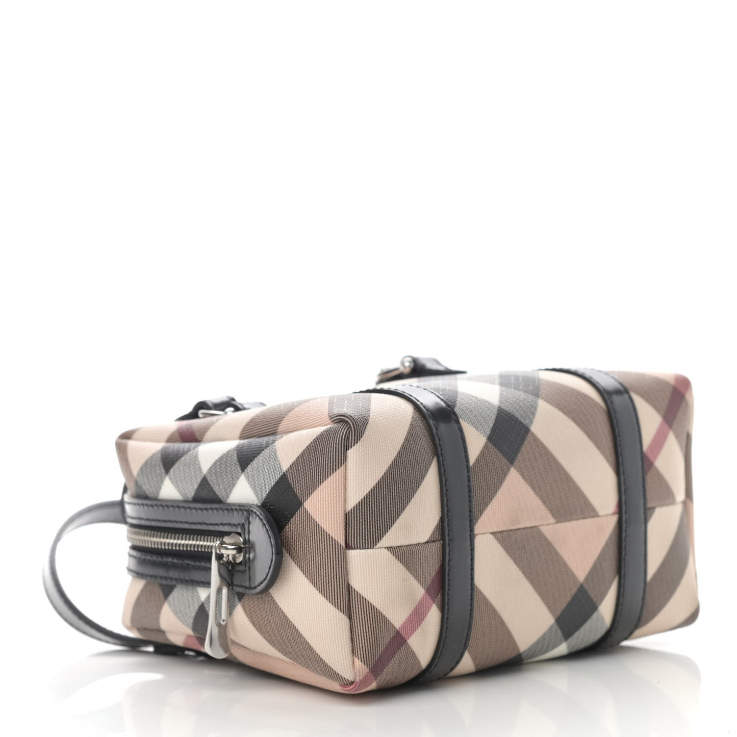 Nova Check Small Boston Bag Mini Black