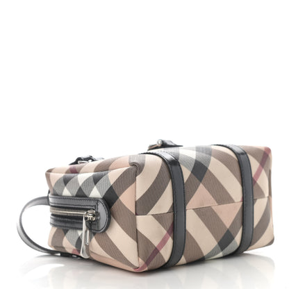 Burberry Nova Check Small Boston Bag Mini Black 4 of 12