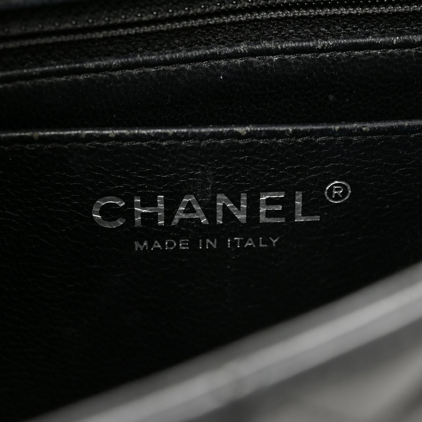 Lambskin Quilted Mini Rectangular Flap Black