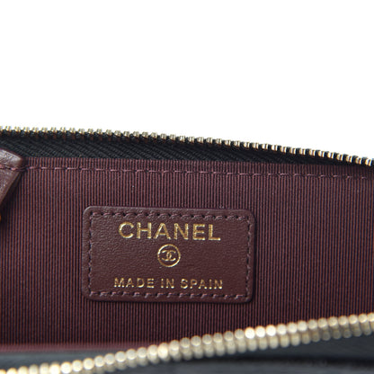 Chanel Caviar Quilted Zipped Key Holder Case Black 6 of 7
