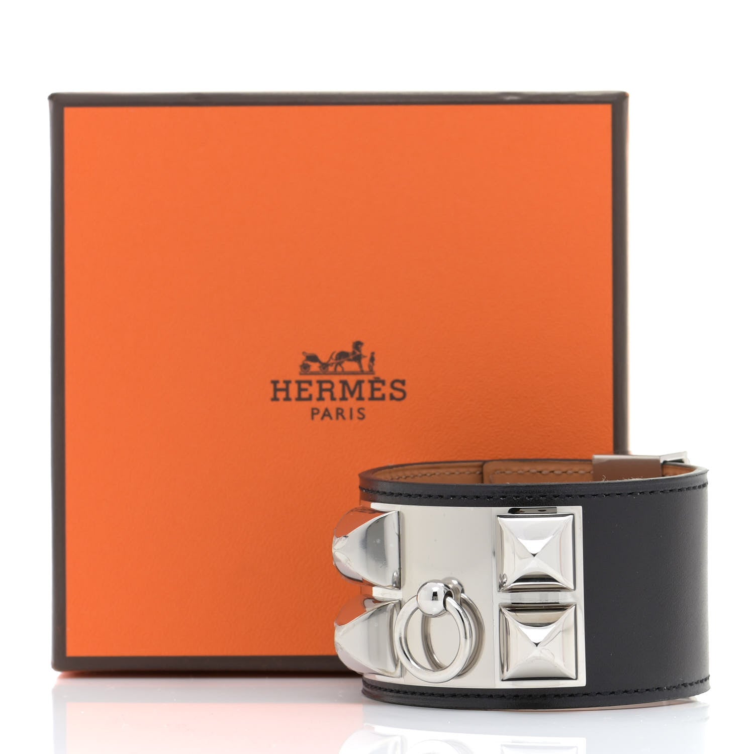 Hermes Swift Collier de Chien CDC Bracelet S Black 6 of 6