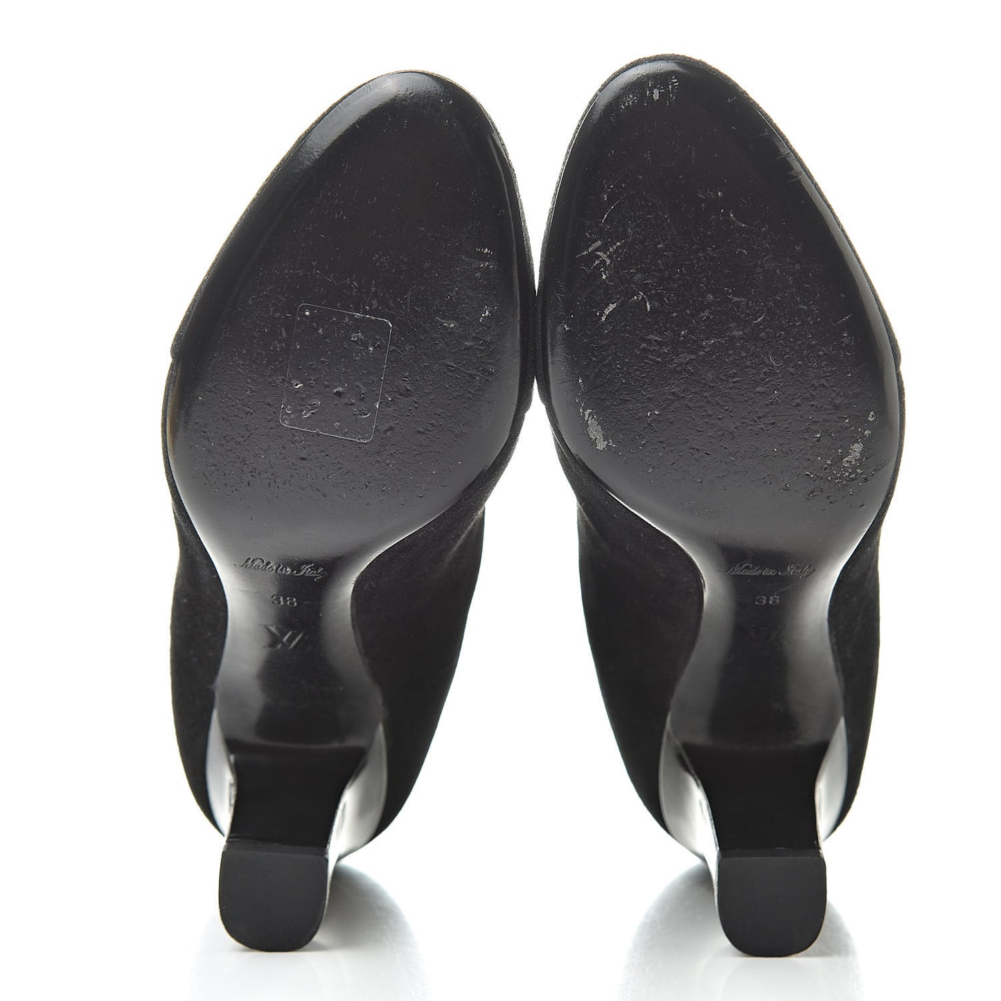 Suede Monogram Uniformes Cap Toe Chelsea 75mm Ankle Boots 38 Black
