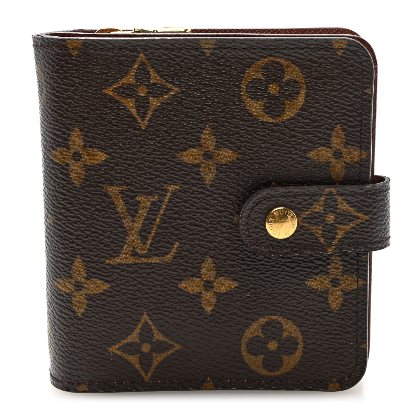 Monogram Compact Zippe Zipped Wallet