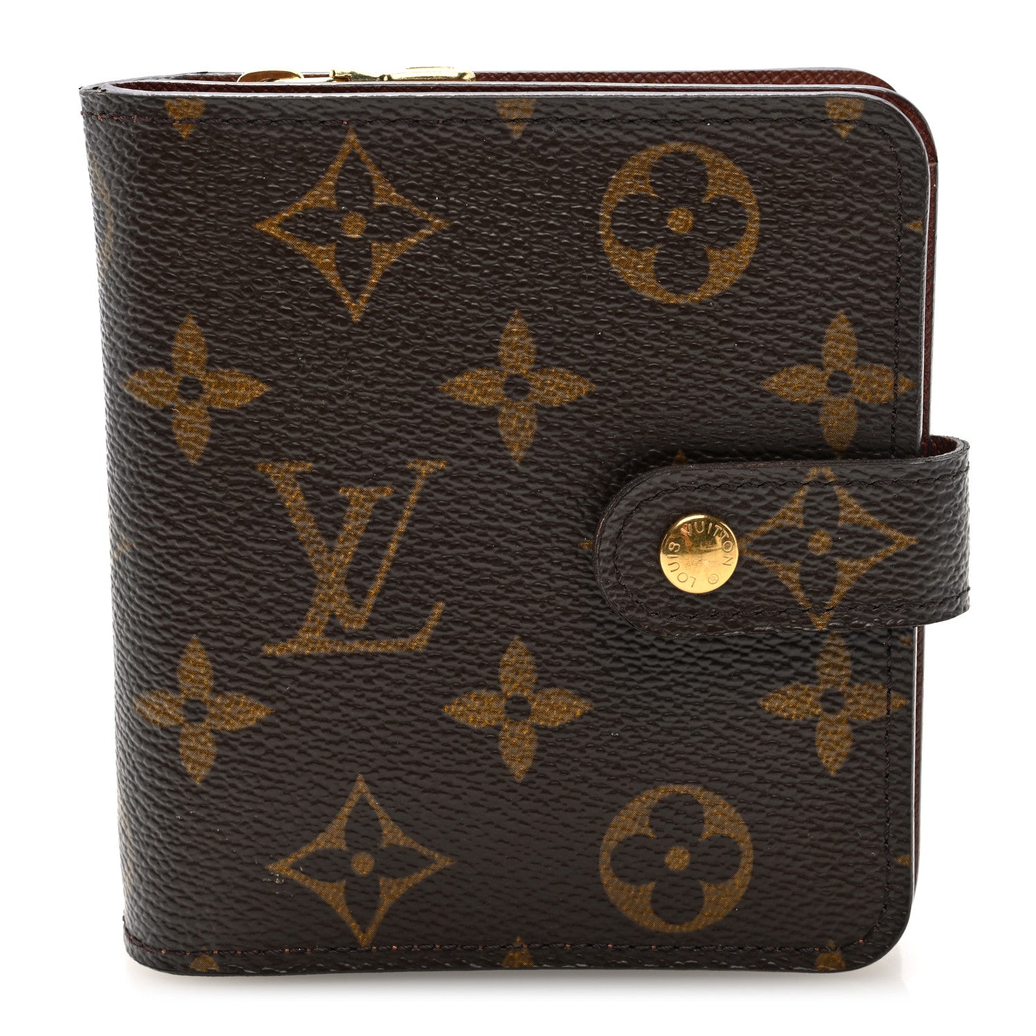 Louis Vuitton Monogram Compact Zippe Zipped Wallet 1 of 6