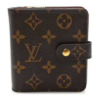 Louis Vuitton Monogram Compact Zippe Zipped Wallet 1 of 6