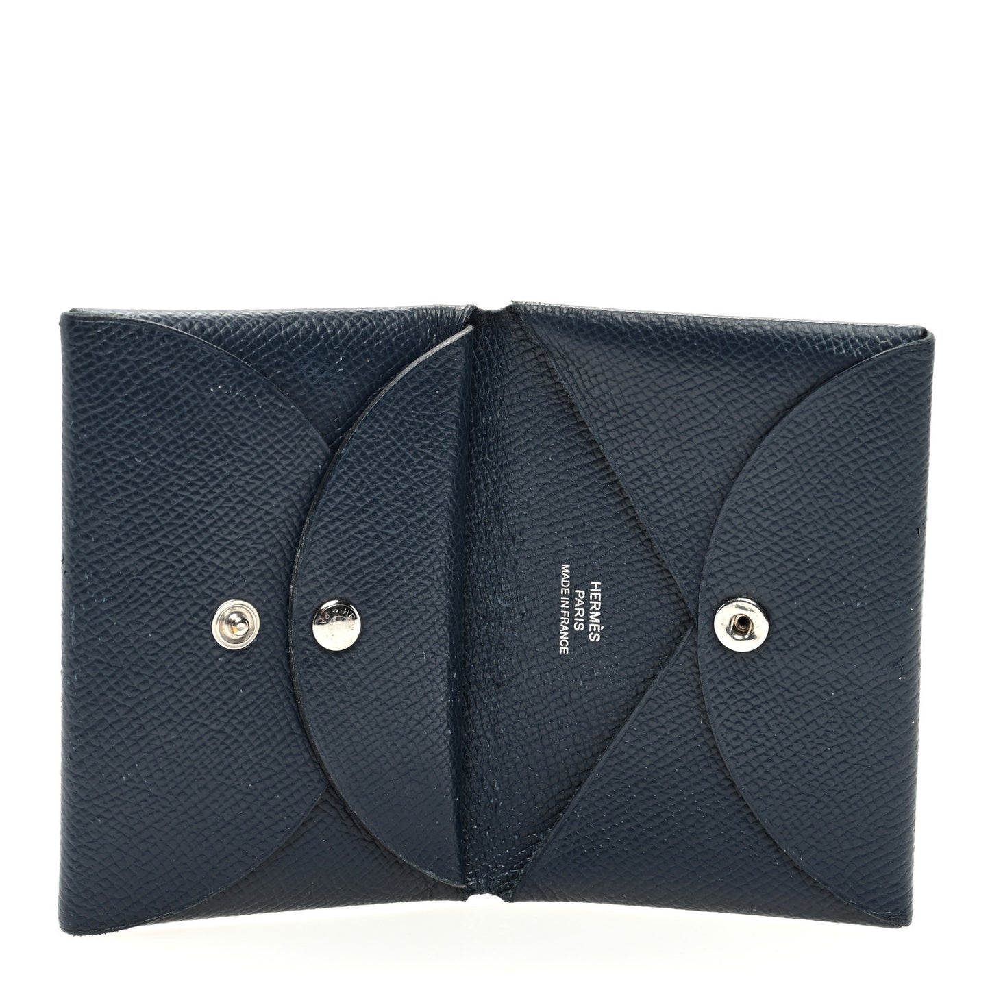 Epsom Duo Calvi Card Case Bleu Indigo