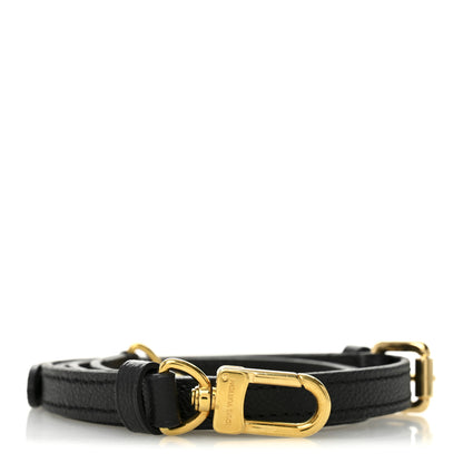 Louis Vuitton Grained Calfskin 12mm Adjustable Shoulder Strap Black 1 of 3