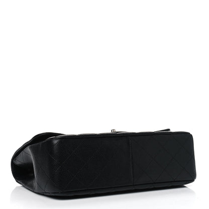 Chanel Caviar Quilted Jumbo Single Flap Black 3 of 9