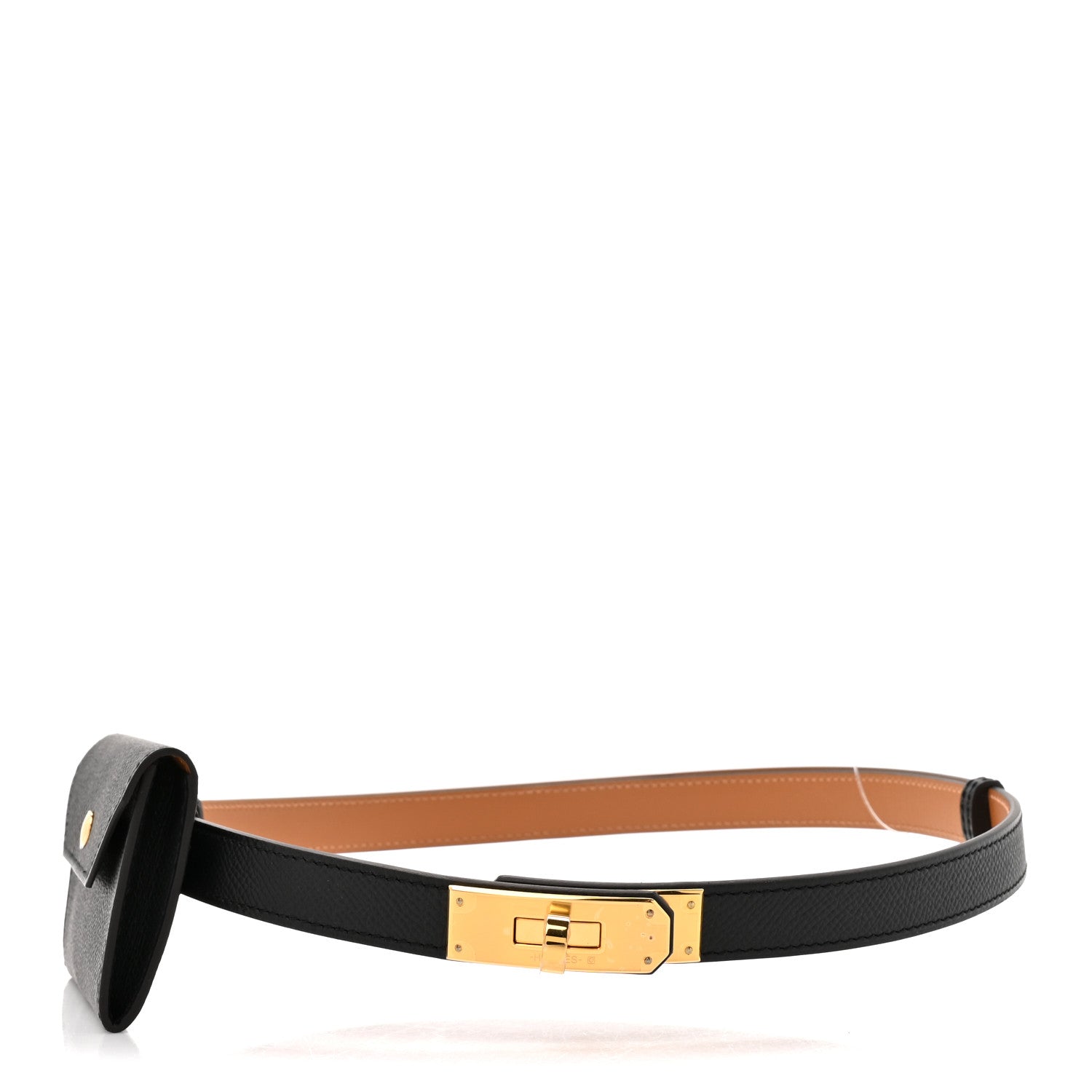 Hermes Epsom Kelly Pocket Belt Black 1 of 5