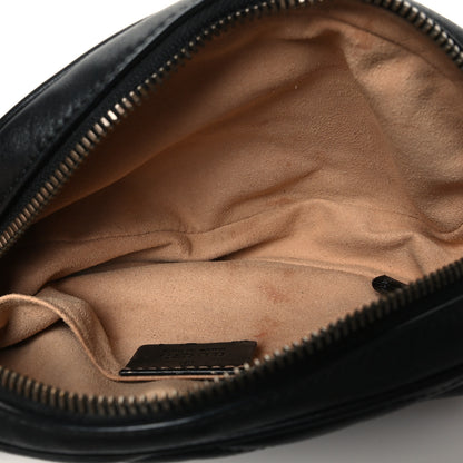 Gucci Calfskin Matelasse GG Marmont Belt Bag 85 34 Black 5 of 14