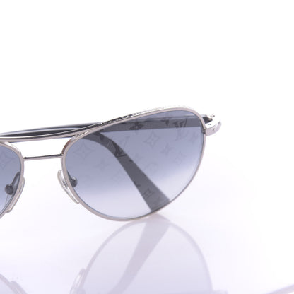Louis Vuitton Monogram Conspiration Pilote Sunglasses Z0165U Argent 7 of 7