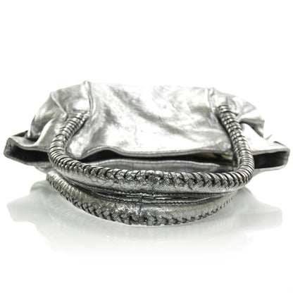 FASHIONPHILE SALVATOREFERRAGAMOLeatherShoulderBagMetallicSilver 5 of 7