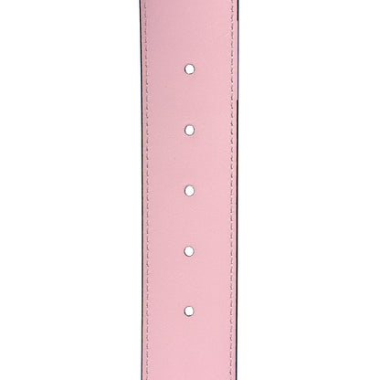 Fendi Vitello Liberty F is Fendi Bi-Color Reversible Belt 100 Black Peonia 4 of 7
