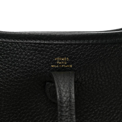 Hermes Taurillon Clemence Evelyne TPM Black 7 of 9