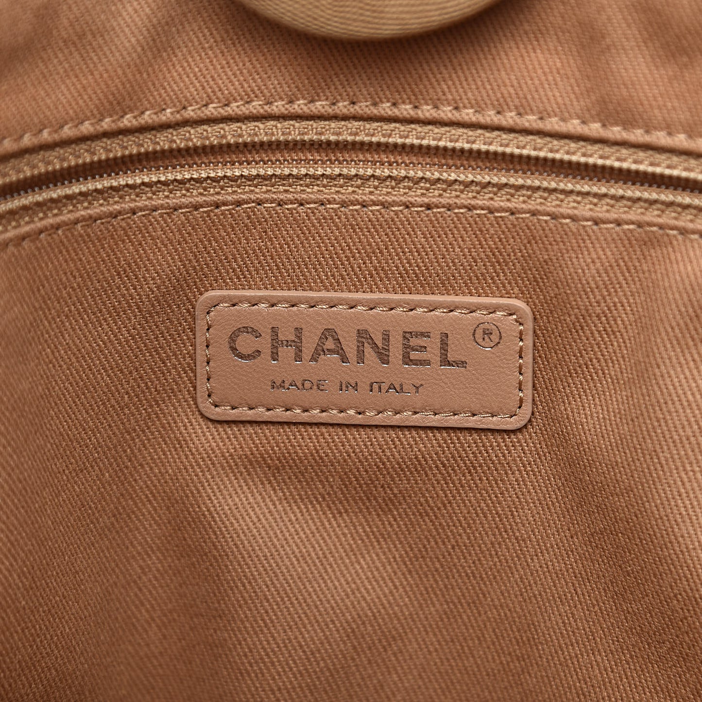 Canvas Small Deauville Tote Beige