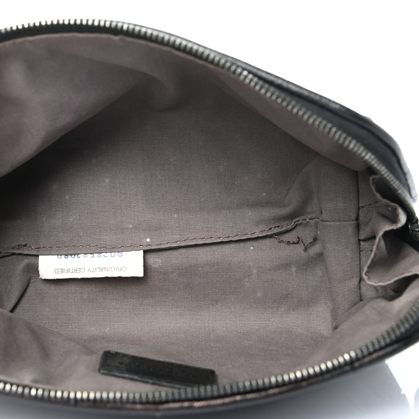 Nappa Intrecciato Small Cosmetic Pouch Black