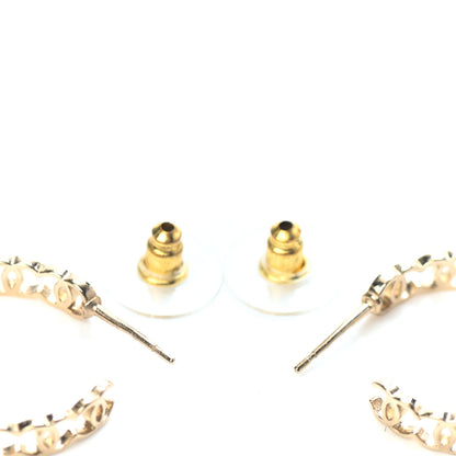 Chanel Metal CC Hoop Earrings Gold 3 of 4