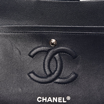 Chanel Caviar Quilted Small Double Flap Navy 10 of 14
