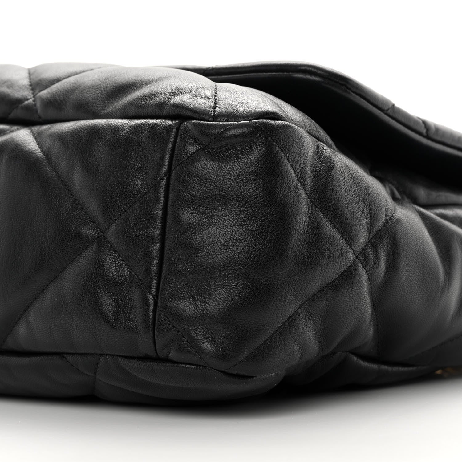 Chanel Lambskin Quilted Maxi Chanel 19 Flap Black 10 of 16