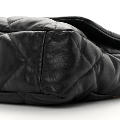 Chanel Lambskin Quilted Maxi Chanel 19 Flap Black 10 of 16
