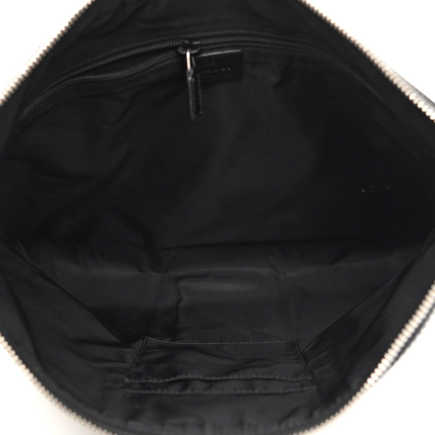 Gucci GG Supreme Monogram Calfskin Web Medium Flat Messenger Bag Beige Ebony Black 5 of 12