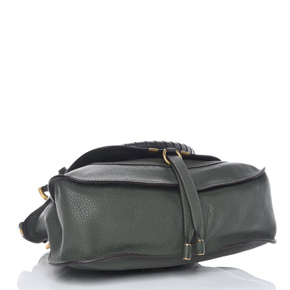 Chloe Calfskin Medium Marcie Satchel Midnight Green 5 of 10
