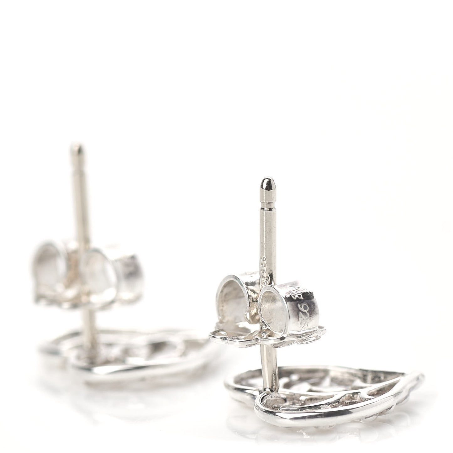 Sterling Silver Paloma Picasso Olive Leaf Heart Earrings