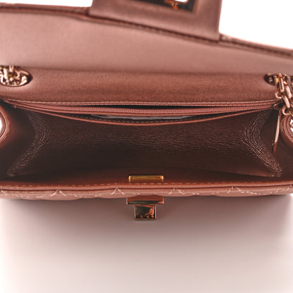 Chanel Metallic Grained Calfskin Quilted 2.55 Reissue Mini Flap Copper Pink 5 of 8